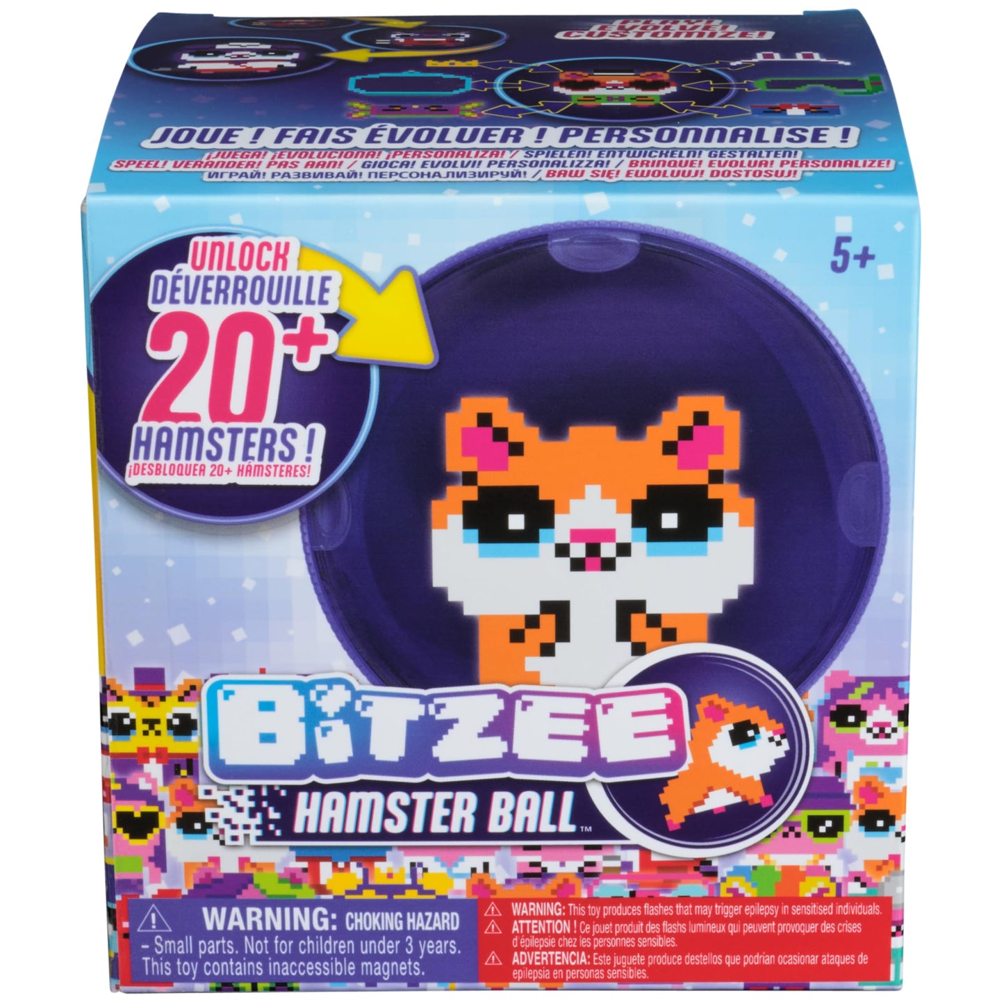 BITZEE, Hamster Ball Interactive Toy Hamster with Over 20 Hamsters Inside, Rolls & Reacts to Touch, Digital Pet Girls Toys & Boys Toys for Ages 5 and up π All In One Marketplace Canada