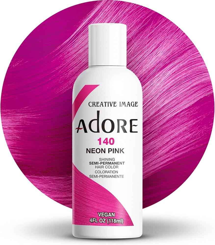 Adore Semi Permanent Hair Color Neon Oink 140 4 oz