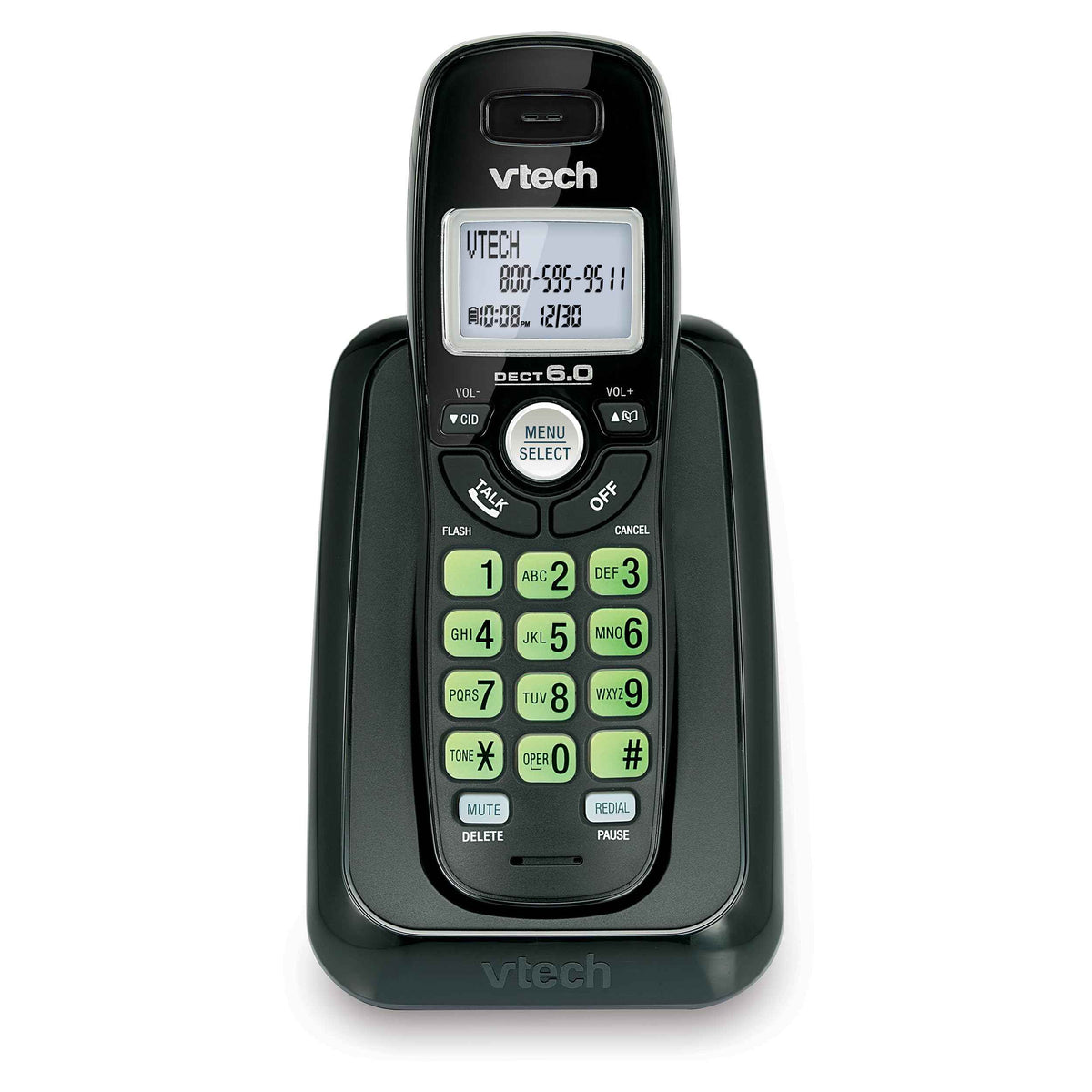 Vtech Dect 6.0 Single Handset Cordless Phone with Caller ID, Green Backlit Keypad and Display (CS6114-11) ๐ All In One Marketplace Canada