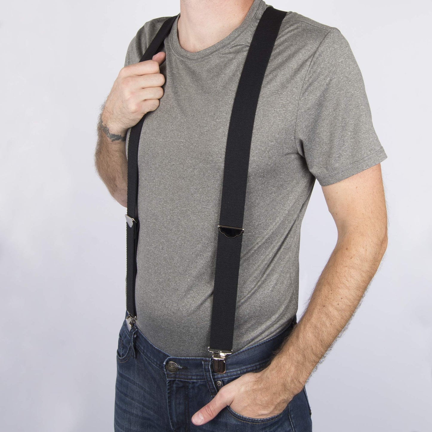 Dickies Men's 1-1/2 Solid Straight Clip Suspender, Black, One Size ๐ All In One Marketplace Canada