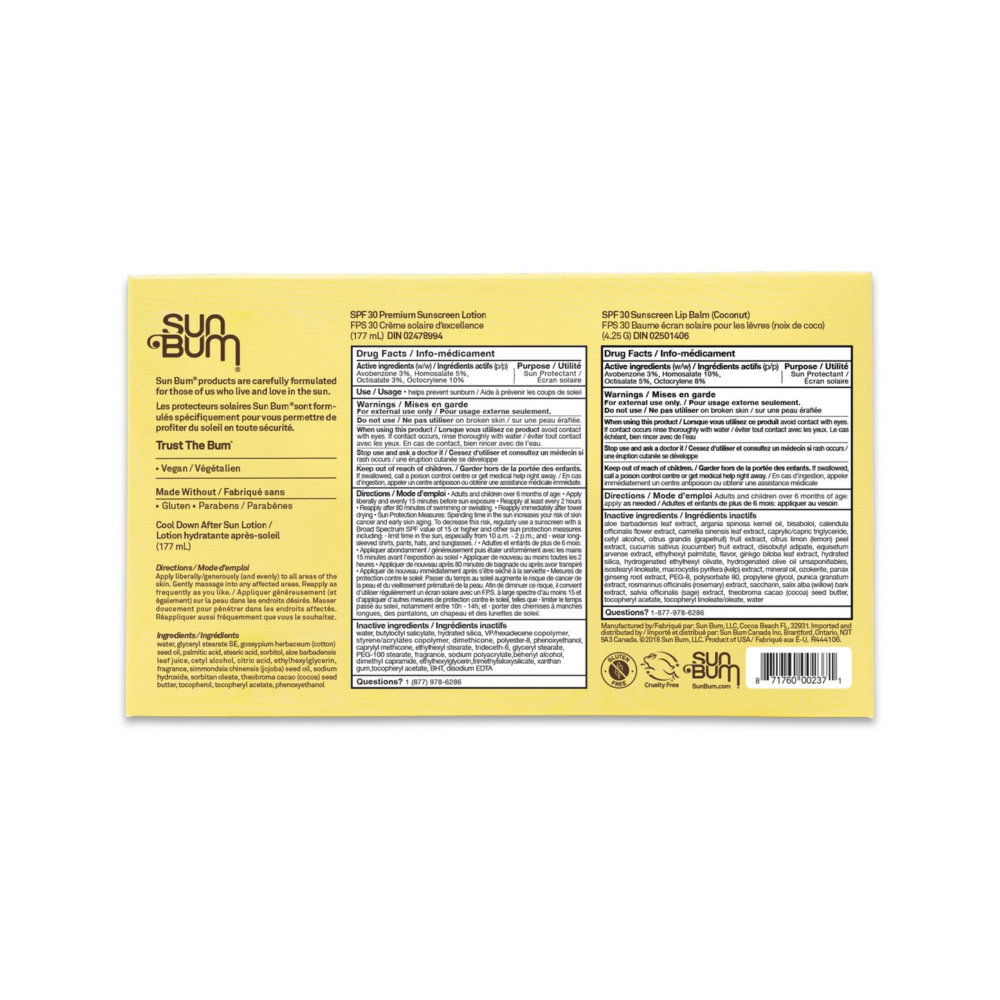 Sun Bum The Getaway | SPF 30 Sunscreen Lotion, Cool Down Lotion and SPF 30 Coconut Lip Balm ๐ All In One Marketplace Canada