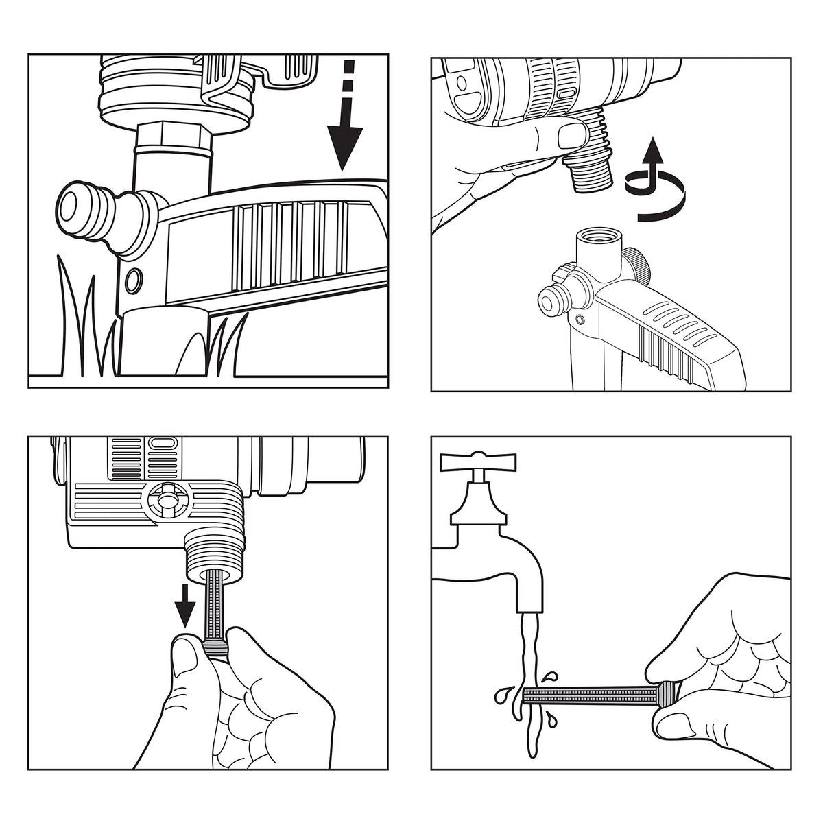 Gardena ZoomMaxx Oscillating Sprinkler on Metal Step Spike ๐ All In One Marketplace Canada