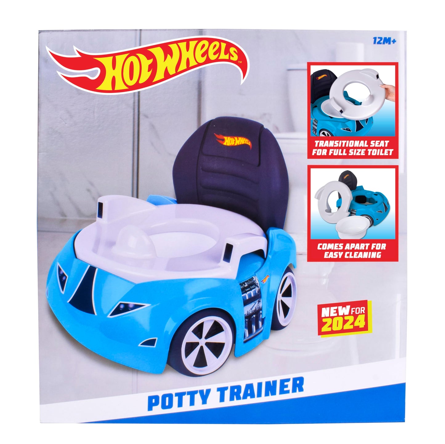 Hot Wheels Blue Race Car Potty Training Toilet, Includes Detachable Toddler Toilet Seat and Kids Potty, Ages 12 Months and Up ๐ All In One Marketplace Canada