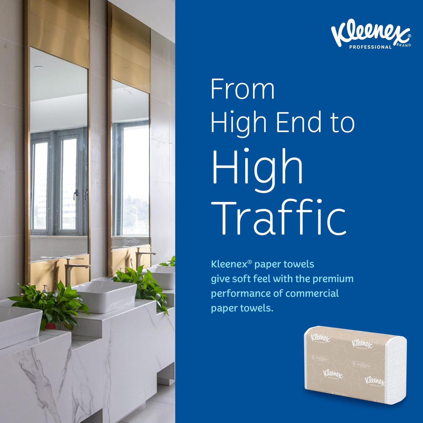 Kleenex Professional Universal Multifold Paper Towels, Bulk (02046), Absorbency Pockets, 9.2" x 9.4" Towel, White (150 Sheets/Pack, 8 Packs/Case, 1,200 Sheet Total) ๐ All In One Marketplace Canada