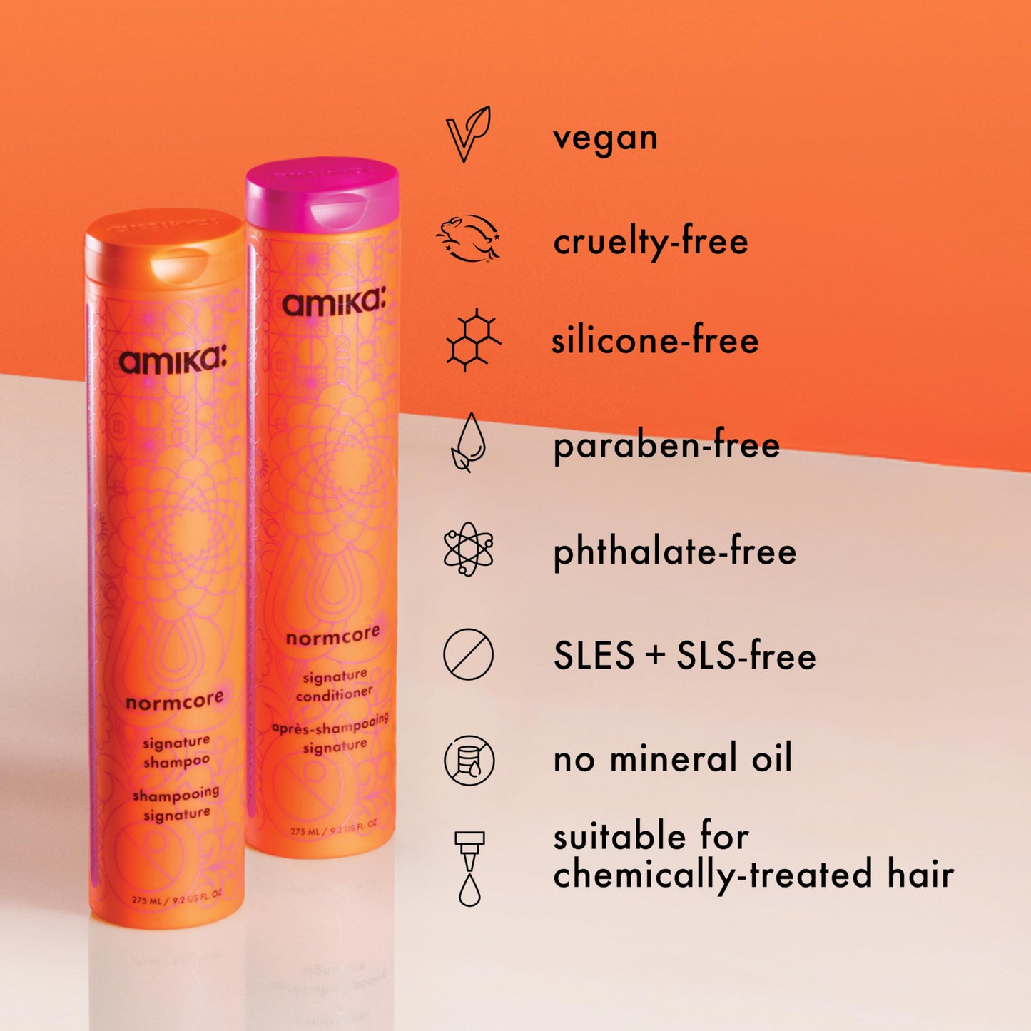 amika normcore signature shampoo, 275ml ๐ All In One Marketplace Canada