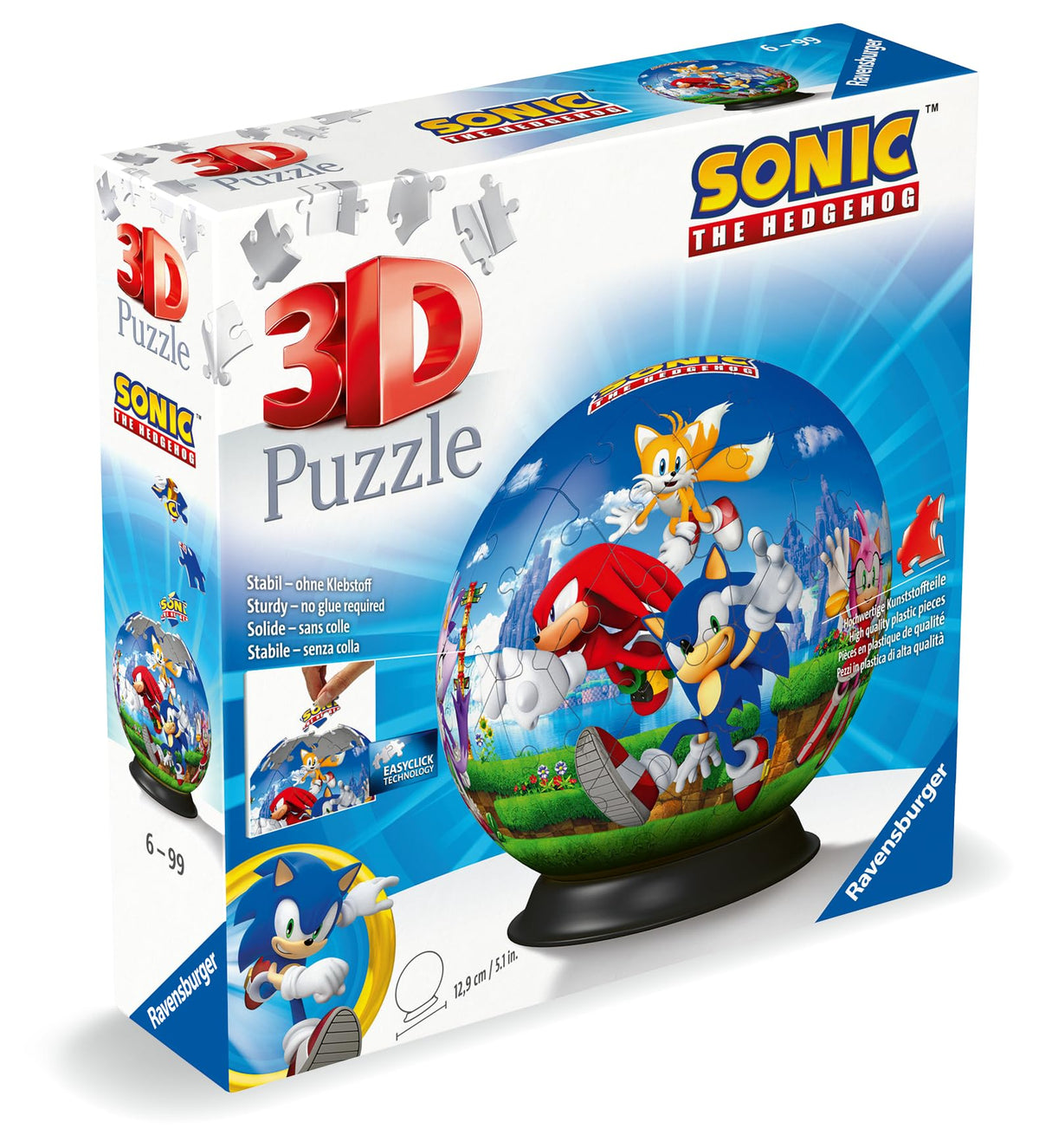 Ravensburger Sonic The Hedgehog 3D Jigsaw Puzzle Ball for Adults and Kids - 11592 - Great Gift for Any Birthday, Holiday, or Special Occasion ๐ All In One Marketplace Canada