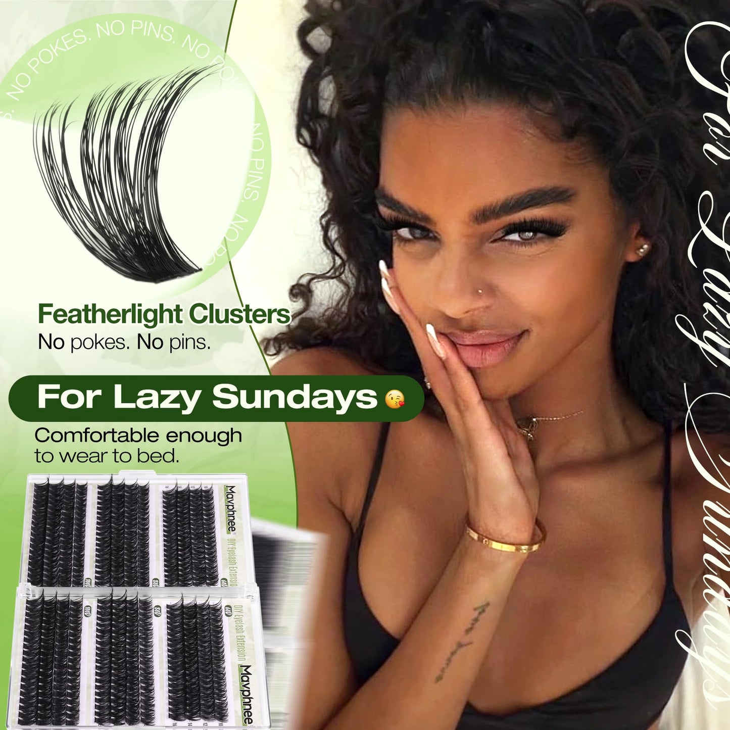 D Curl Cluster Eyelash Extensions 480Pcs Volume Lash Extensions DIY Eyelash Extensions for Beginners Wispy Eyelash Clusters Natural Fluffy Individual Lashes Clusters (60D 80D 100D Mixed, 10-16MM) đ All In One Marketplace Canada
