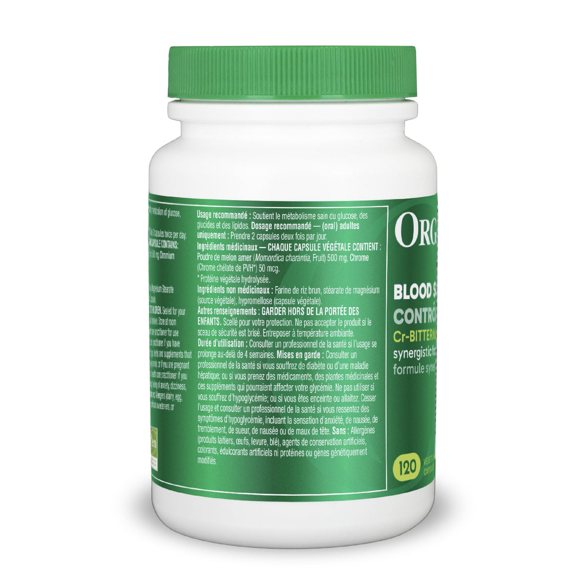 Organika Blood Sugar Control (Formerly Cr-Bitter Melon) 120 Caps ๐ All In One Marketplace Canada