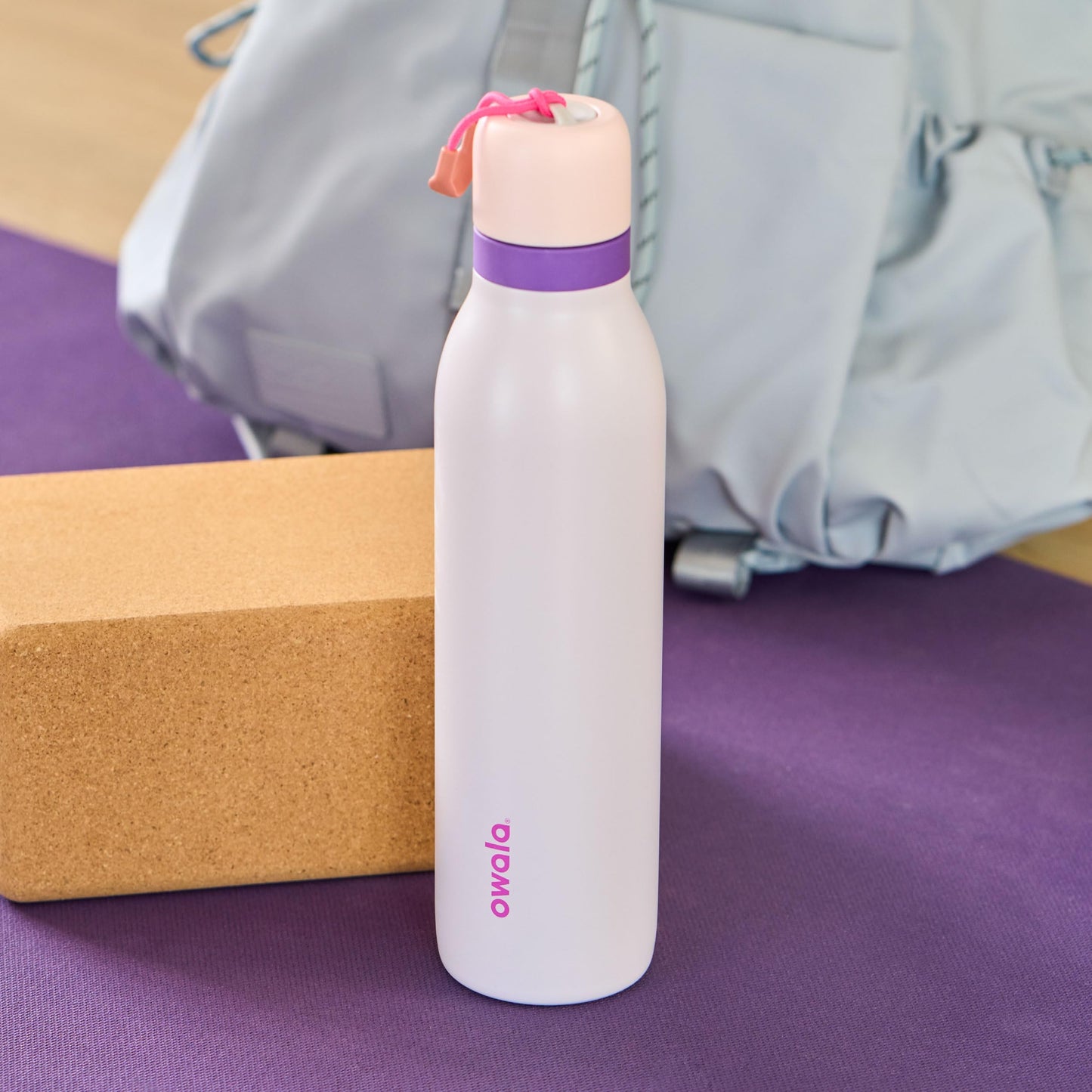 Owala FreeSip Twist Insulated Stainless Steel Water Bottle with Straw for Sports and Travel, BPA-Free, 24-oz, Pink/Purple (Dreamy Field) ๐ All In One Marketplace Canada