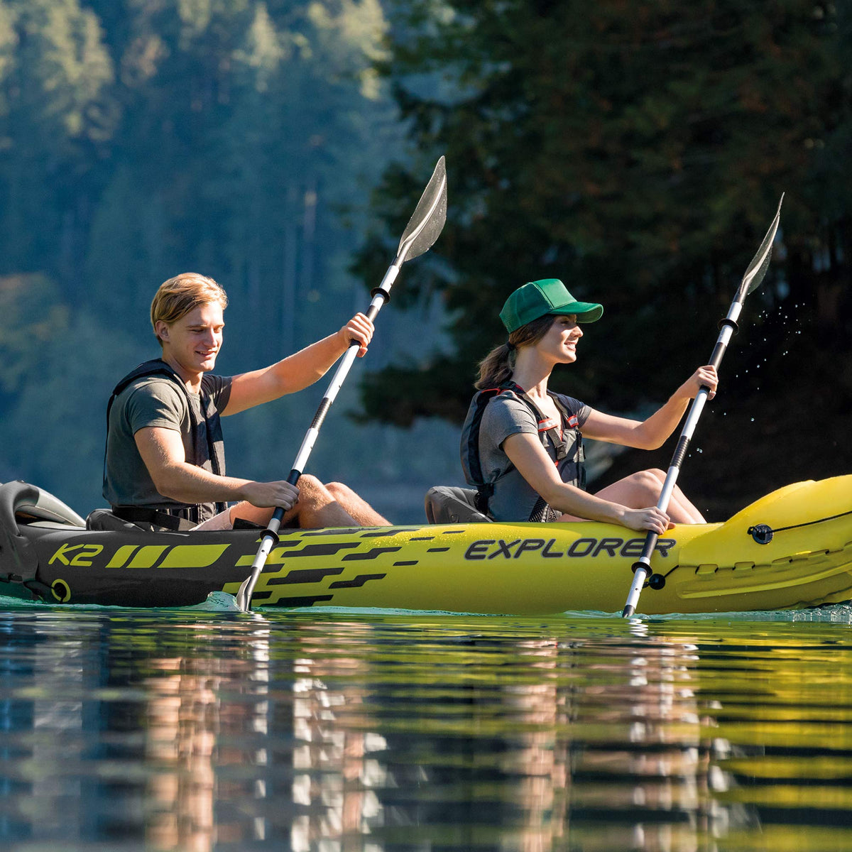 INTEX 69629E 86" Kayak Paddle: Ribbed Spoon Shaped Blades β Durable Lightweight Aluminum Shaft β Comfortable Grips β 3-Position Feather Adjustability β TUV RL Approved π All In One Marketplace Canada