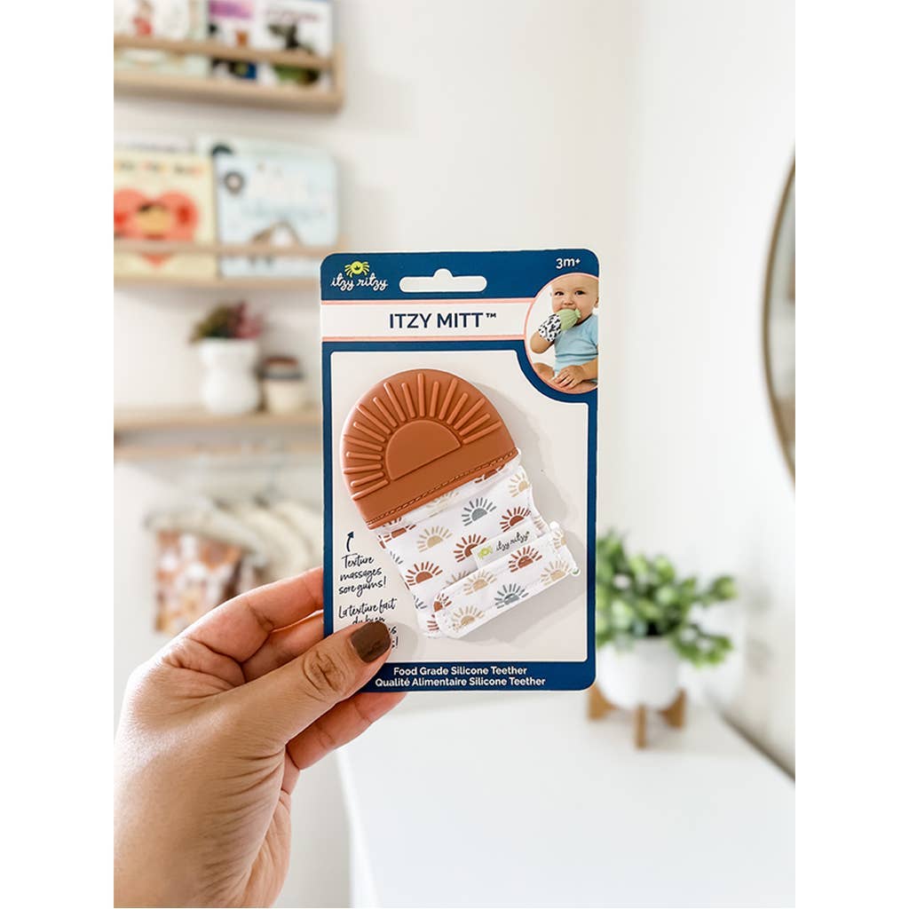 Itzy Ritzy Canada - Itzy Mitt™ Silicone Teething Mitts: Sun - Ages 0–24 Months