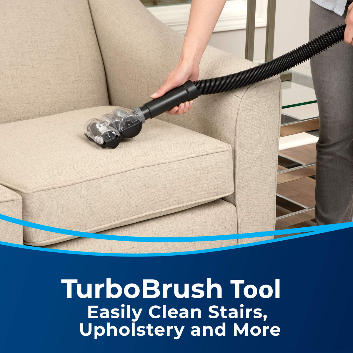 BISSELL AeroSwift Turbo Compact Upright Vacuum Cleaner, Cyclonic Dirt Separation, Built-in Lifetime Filter, TurboBrush Tool, Extension Wand, Bottom-Empty Tank, Lightweight Design, 1808B ๐ All In One Marketplace Canada