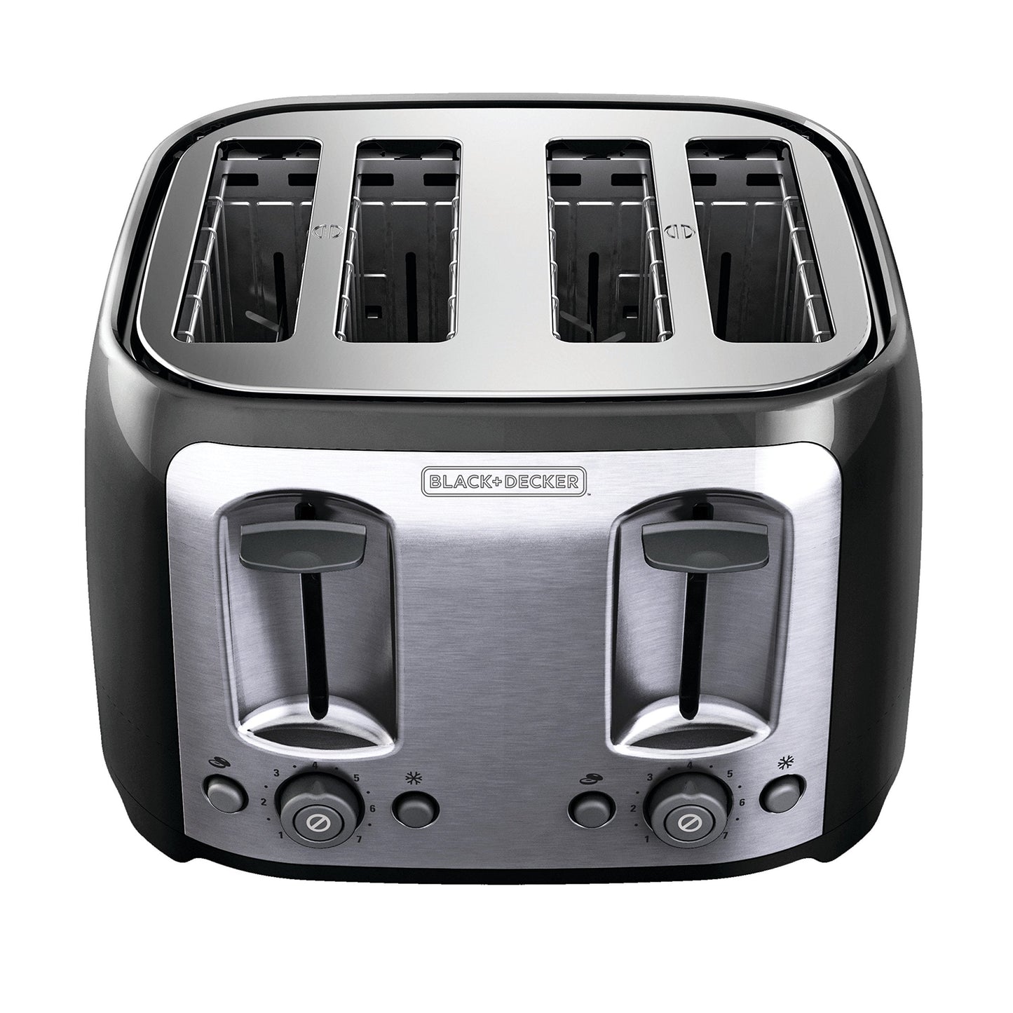 BLACK+DECKER Toaster, 4 Slice, Extra Wide Slots for Bagels and Artisan Breads, Black, TR1478BD ๐ All In One Marketplace Canada