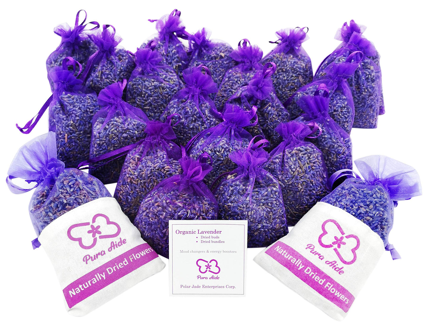 Pura Aide Lavender Sachets Pre-Filled for Refreshing Drawers Closets Dressers Shoe Boxes Wedding Toss Home Fragrance Fresh Scents (Pack of 22) ๐ All In One Marketplace Canada