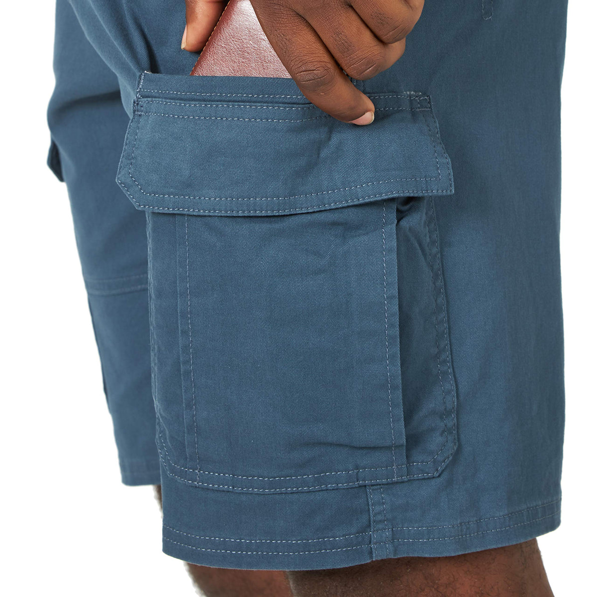 Wrangler Authentics Men's Classic Cargo Stretch Short, Midnight Blue, 36 ๐ All In One Marketplace Canada