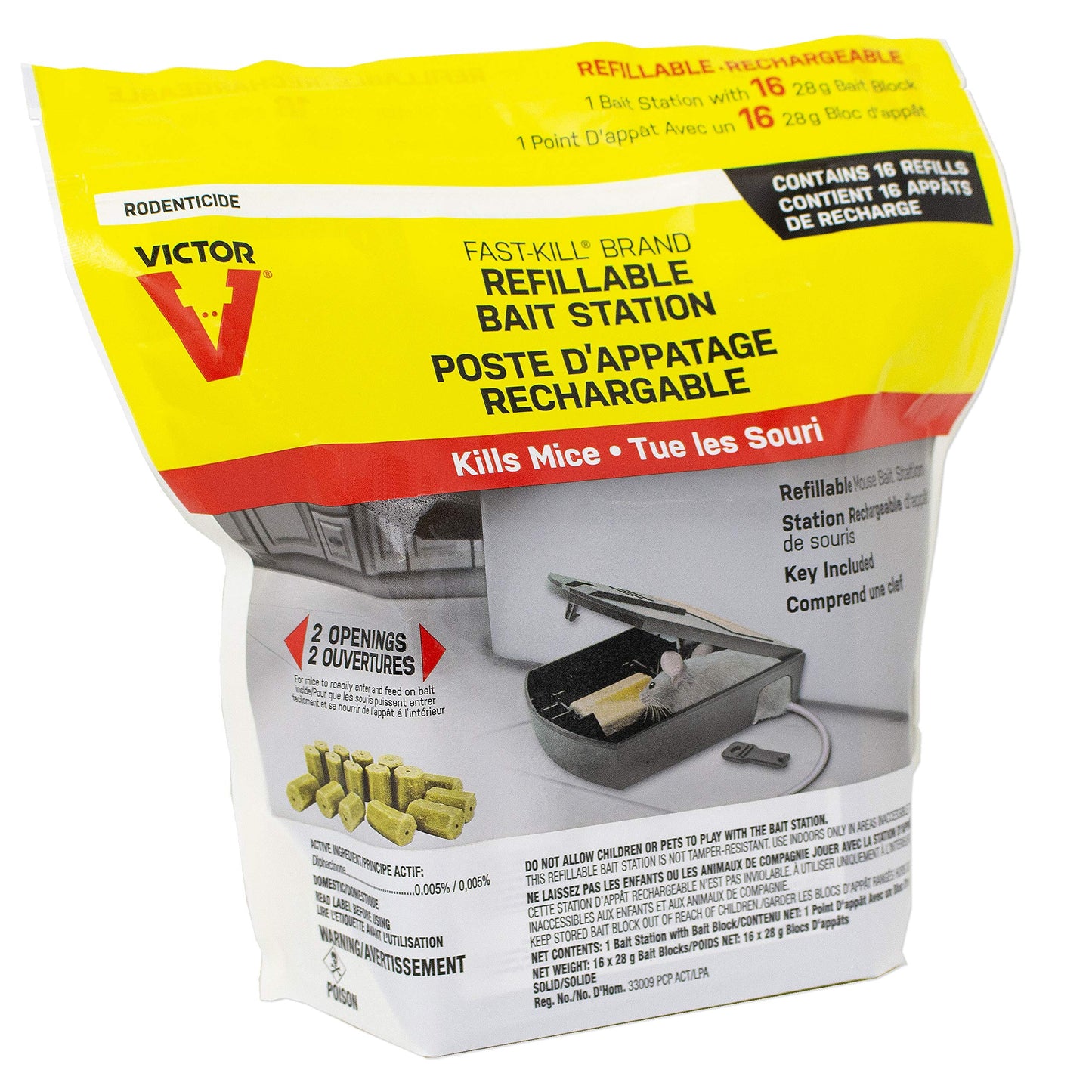 Victor Fast-Kill Refillable Mouse Poison Bait Station - Mouse Poisoning Bait - Mice Poisoning Station - Reusable Rodent Bait Stations ๐ All In One Marketplace Canada