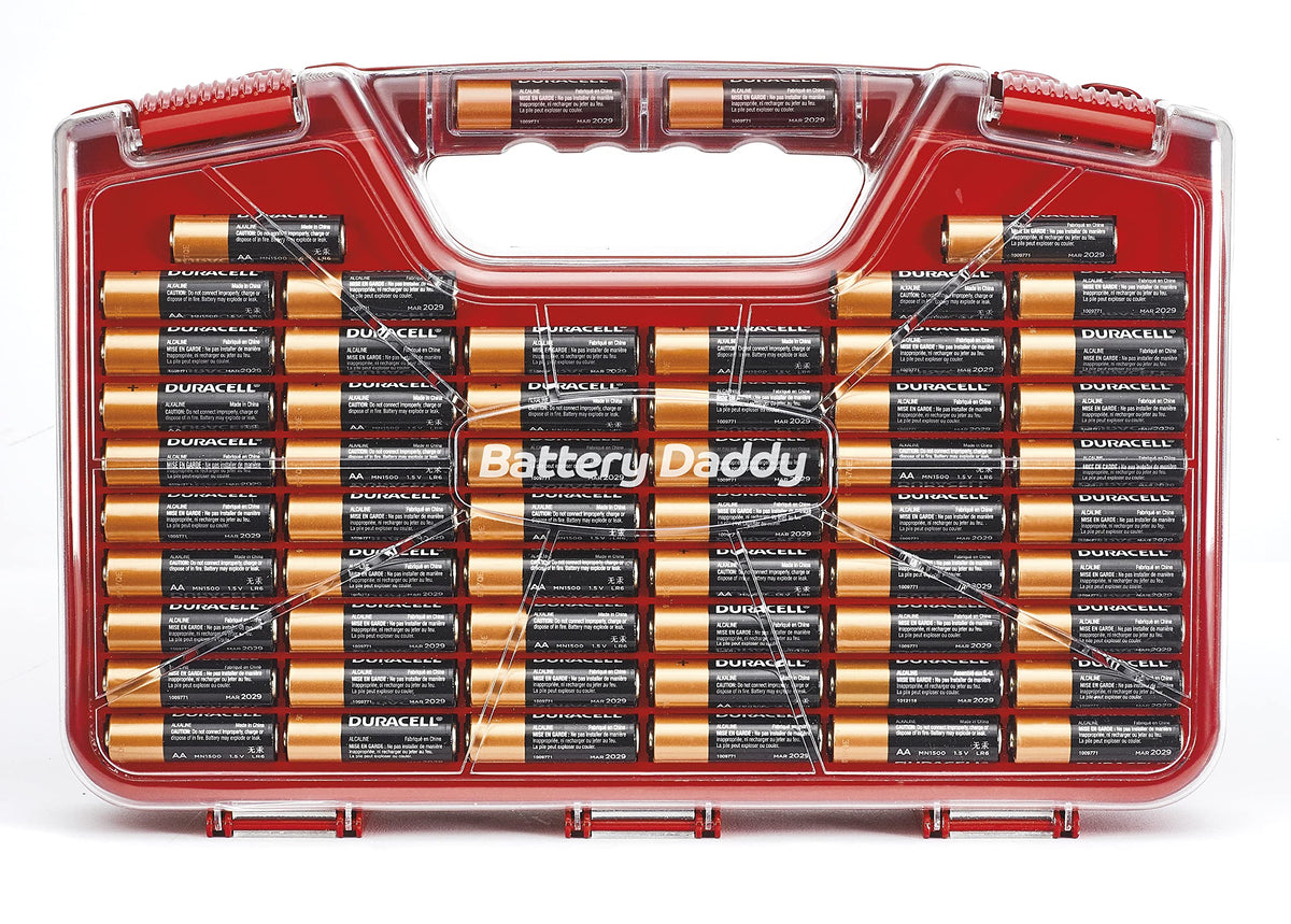 Ontel Battery Daddy 180 Battery Organizer and Storage Case with Tester, 1 Count, As Seen on TV ๐ All In One Marketplace Canada