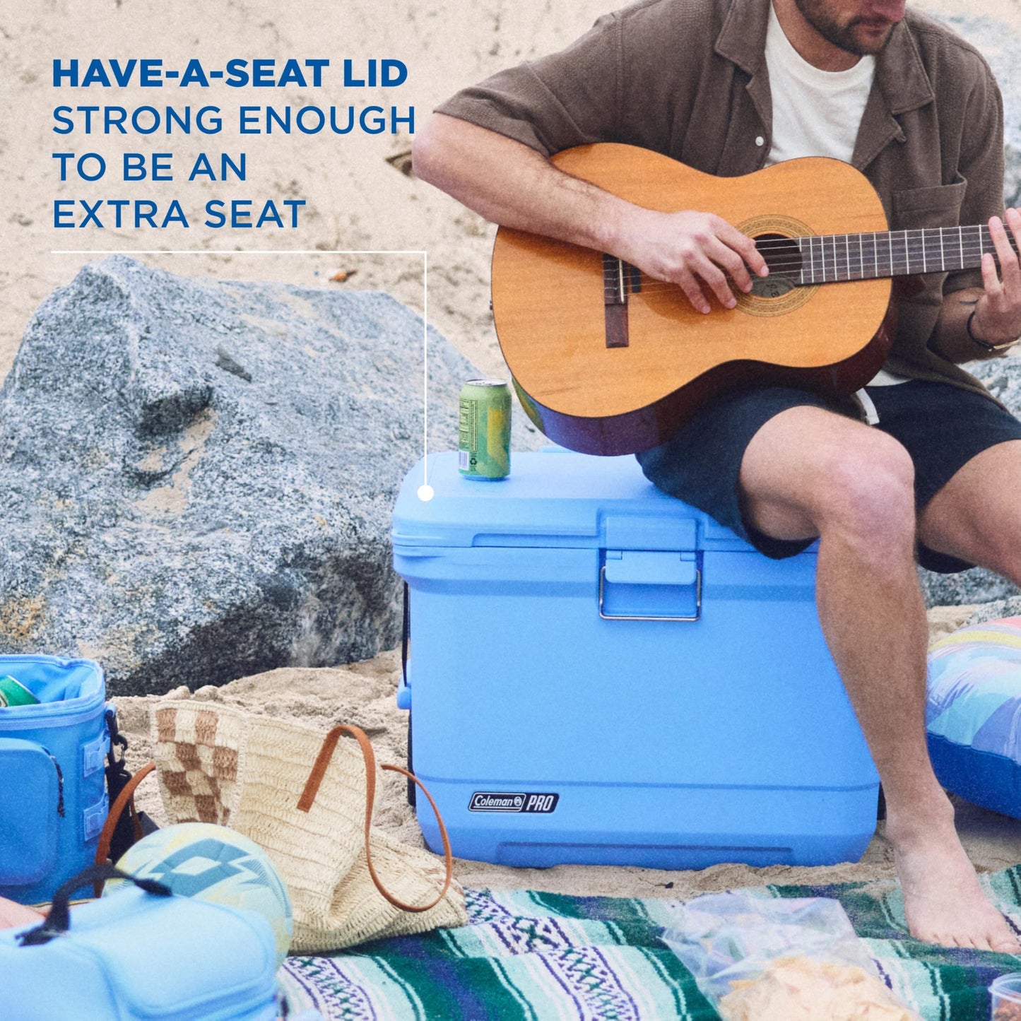 Coleman Pro 55-Quart Premium Wheeled Hard Cooler, Heavy-Duty Ultra-Light Portable Cooler with Wheels, Extra-Thick Insulation Keeps Ice up to 5 Days, 92-Can Capacity ๐ All In One Marketplace Canada