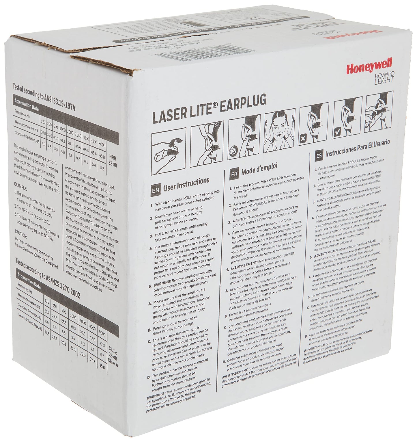 Howard Leight LL-1 Laser LiteUncorded Foam Earplugs Box, 200 Pair (Pink/Yellow) ๐ All In One Marketplace Canada