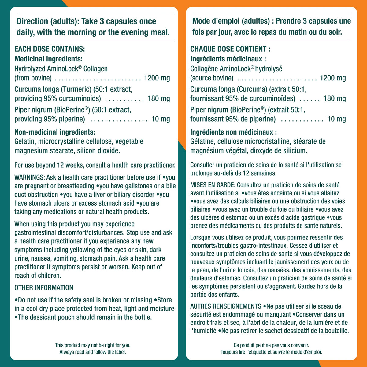 Genacol Anti-Inflammatory (60-Day Supply) โ Turmeric Curcumin Supplement with Black Pepper (BioPerine) and Collagen Peptides, Relieves Inflammation, Osteoarthritis Pain Relief, 180 Capsules ๐ All In One Marketplace Canada