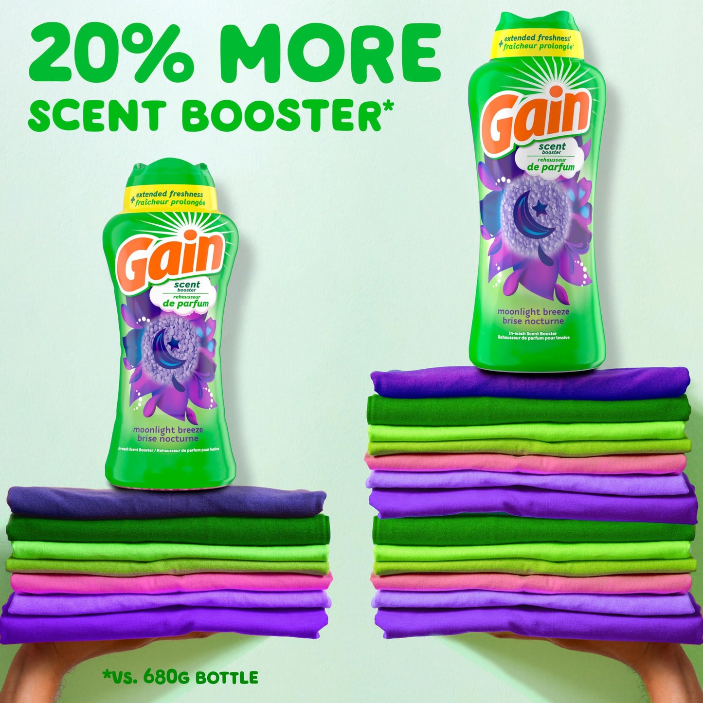 Gain In-Wash Laundry Scent Booster, Moonlight Breeze Scent, Fresh Extender + Odour Protection, 853 Grams đ All In One Marketplace Canada