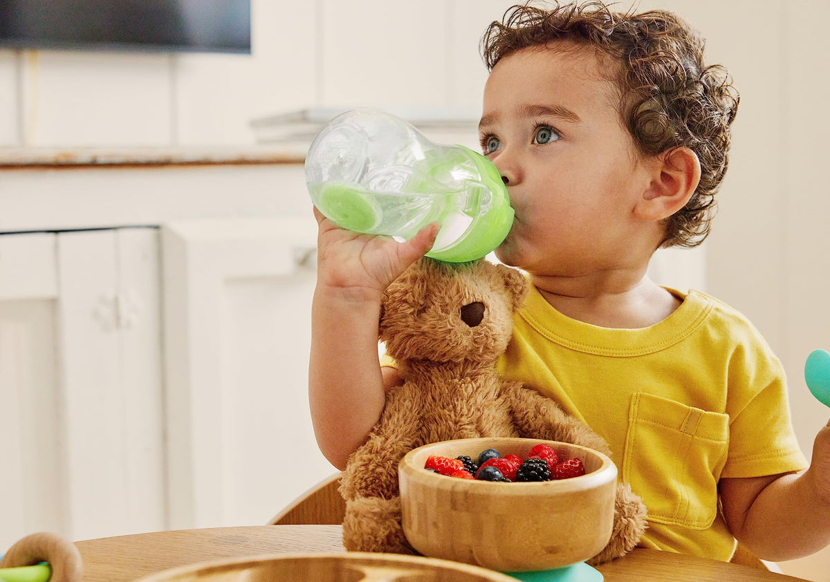 Munchkin Any Angle Sippy Cup for Toddlers, Weighted Straw Trainer Cup with Click Lock Lid, 10 Ounce, Green, 1 Pack ๐ All In One Marketplace Canada
