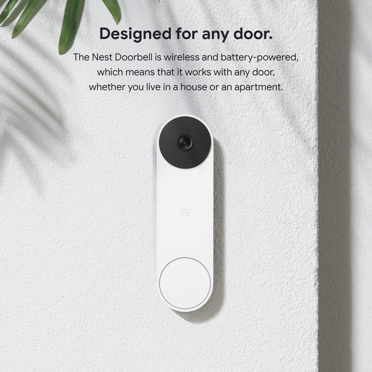 Google Nest Doorbell - Battery Powered Video Doorbell Camera - Snow ๐ All In One Marketplace Canada