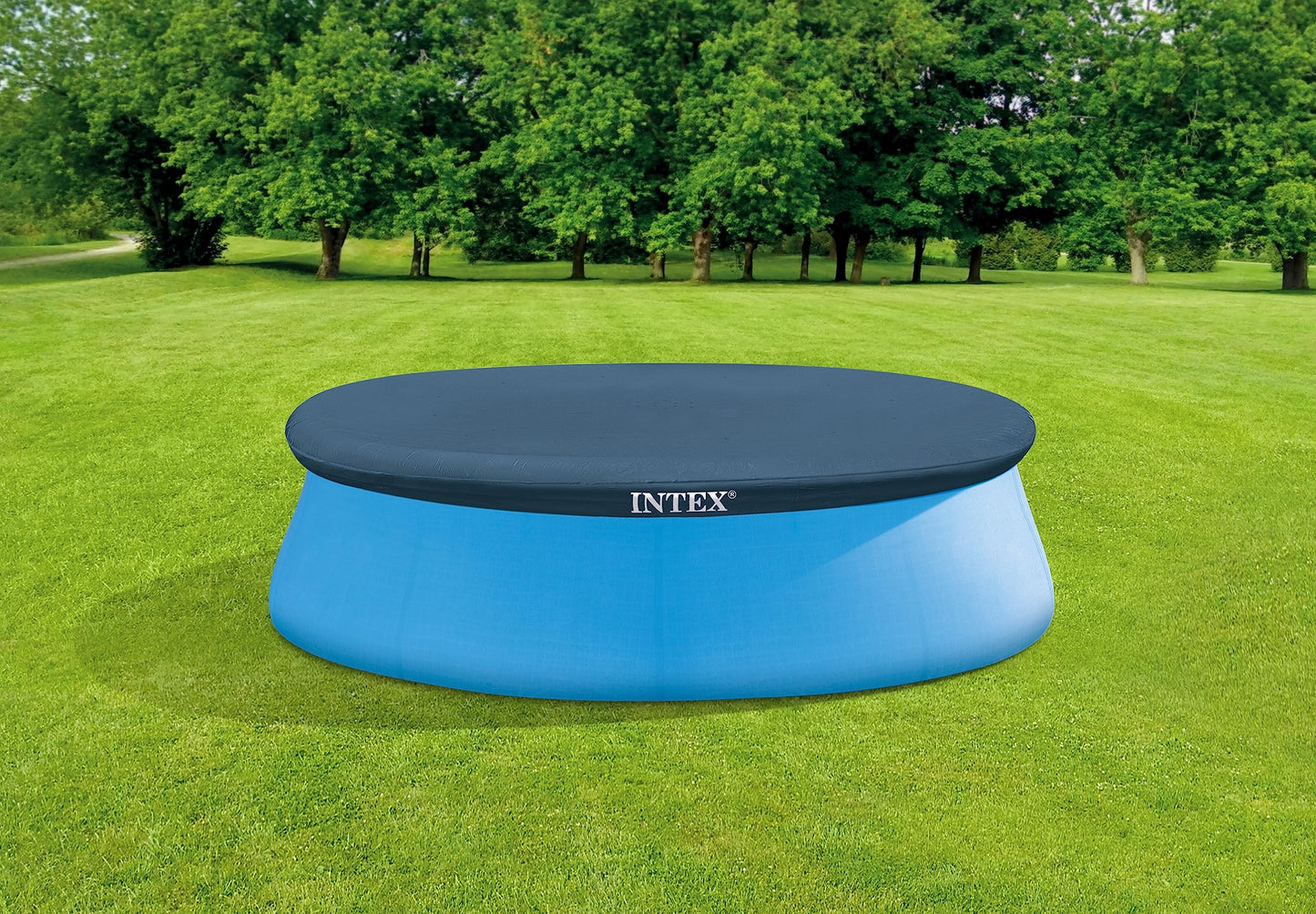 Intex Easy Set Pool Cover - 8 FT for Easy Set Inflatable Pools - 28020E Pool Cover - Includes Rope Tie, Drain Holes, Snug Fit to Protect Water from Bugs, Scum, and Evaporation ๐ All In One Marketplace Canada