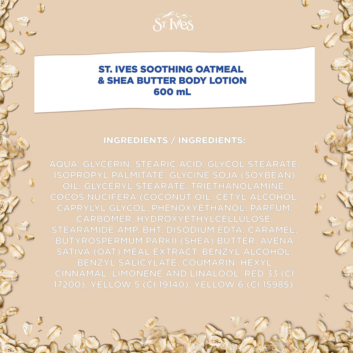 St. Ives Soothing Oatmeal & Shea Butter Body Lotion 4 x 600 mL ๐ All In One Marketplace Canada