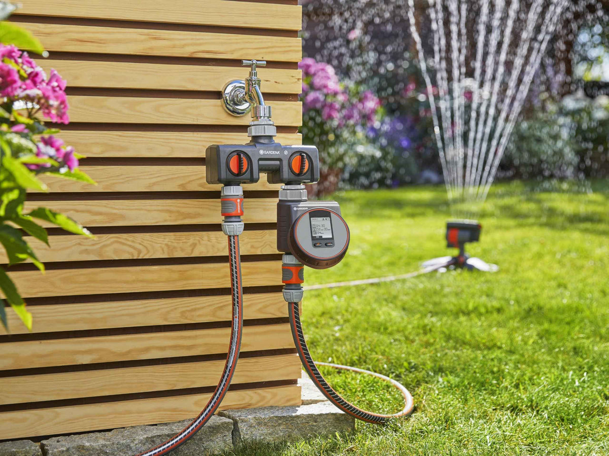 Gardena 8193 Two-Way Garden Hose Splitter with Flow Control Valves, Connect 2 Hoses to 1 Tap, Made in Germany ๐ All In One Marketplace Canada