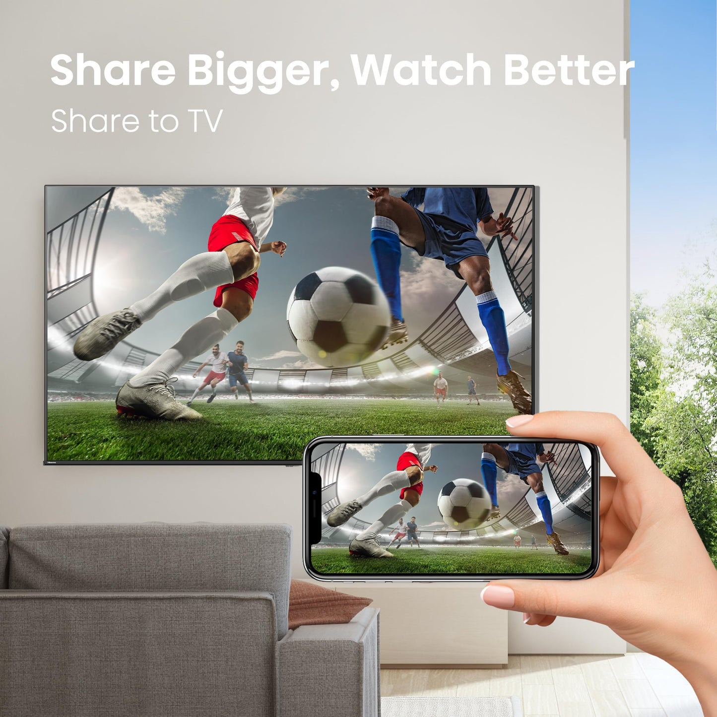 Hisense 32QD4SV - 32" Hi-QLED HD Smart VIDAA TV, Hi-QLED Color, Dolby Audio, Compatible with Alexa, Full Array LED, Slim Bezel Design (2026 Model) ๐ All In One Marketplace Canada