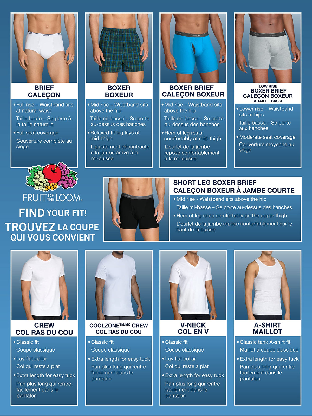 Fruit of the Loom mens Cotton (Regular & Big Men) Briefs, Regular - 6 Pack Assorted, X-Large US ๐ All In One Marketplace Canada