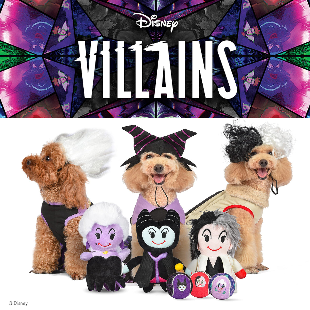 Disney for Pets Halloween Disney Villains Maleficent Costume - X-Large -| Disney Villains Halloween Costumes for Dogs, Officially Licensed Disney Dog Halloween Costume, Purple (FF22963)