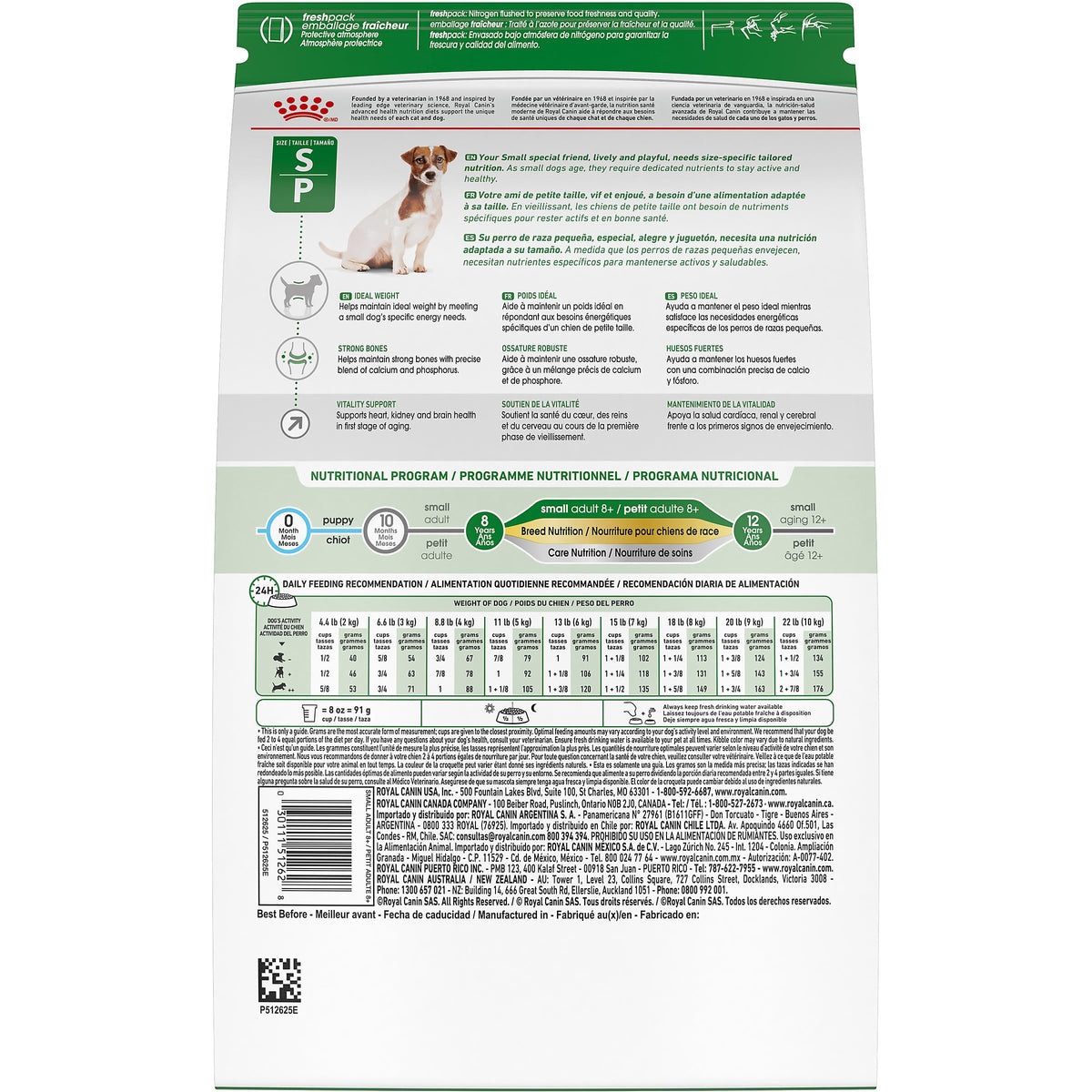 Royal Canin Small Adult 8+ Dry Dog Food, 2.5 lb bag ๐ All In One Marketplace Canada
