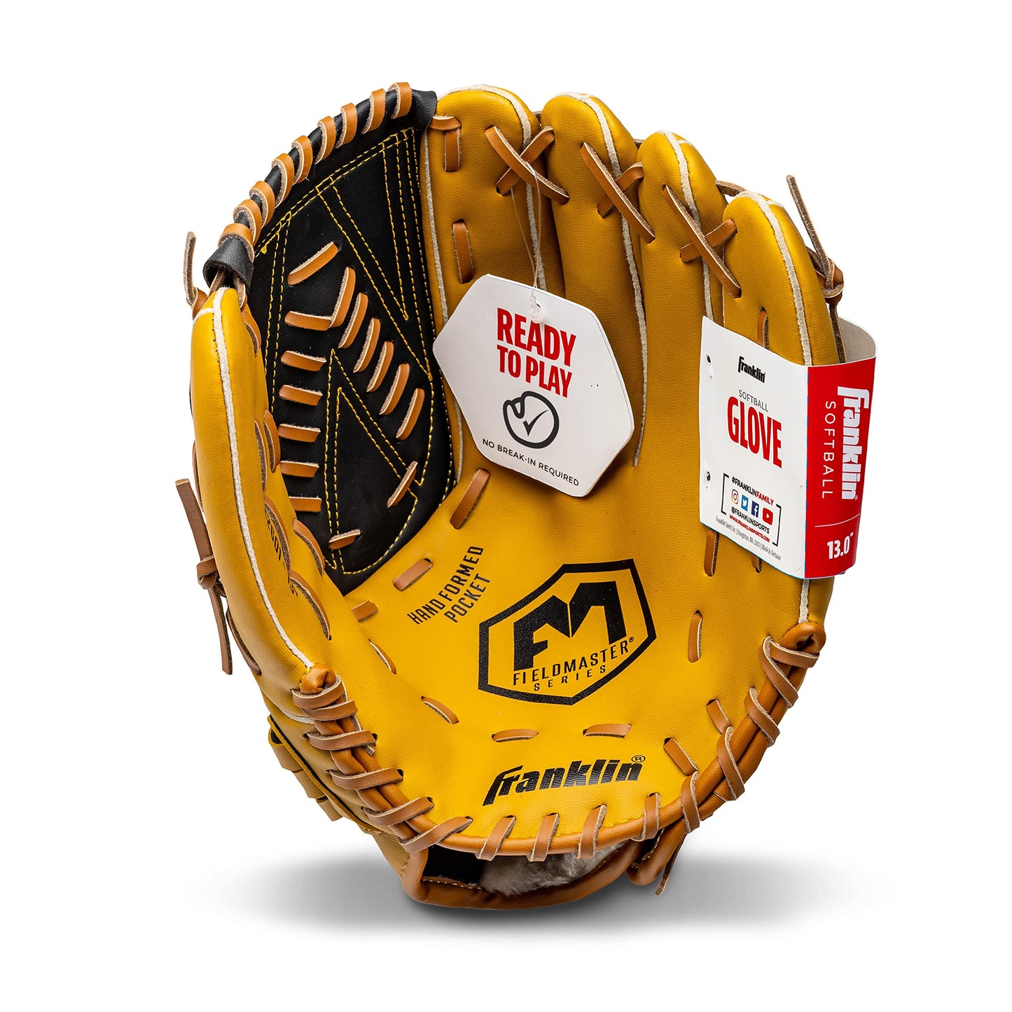 Franklin Sports Baseball and Softball Glove - Fieldmaster Adult + Youth Baseball Gloves - Men's + Women's Infield + Outfield Mitt - Right Hand Throw - 13" ๐ All In One Marketplace Canada