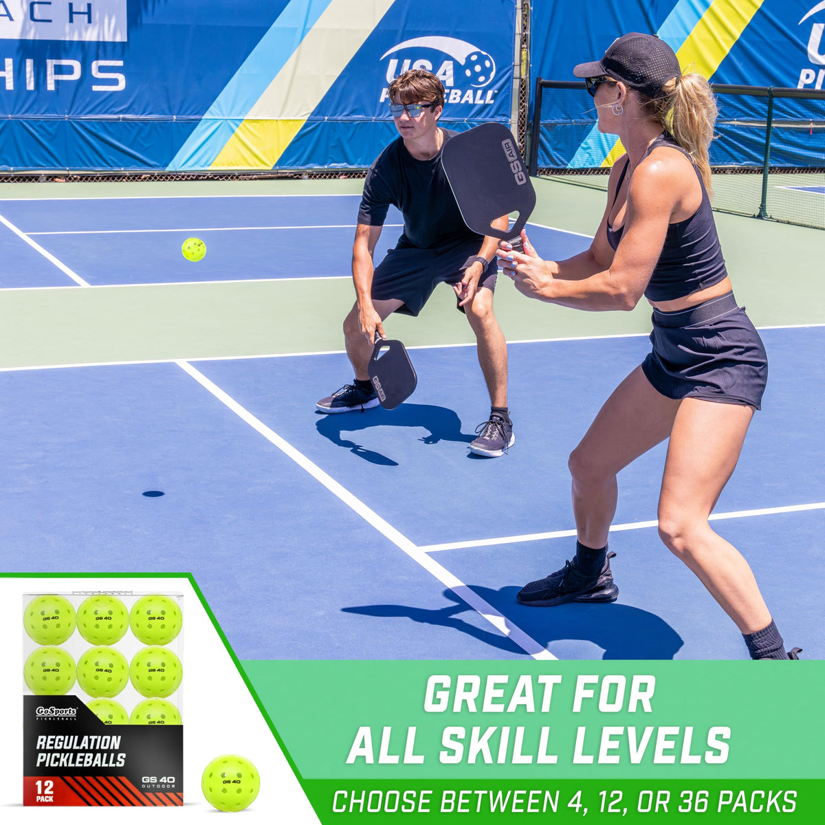 GoSports GS 40 Pickleball Balls - 12 Pack of Regulation USAPA Pickleballs ๐ All In One Marketplace Canada
