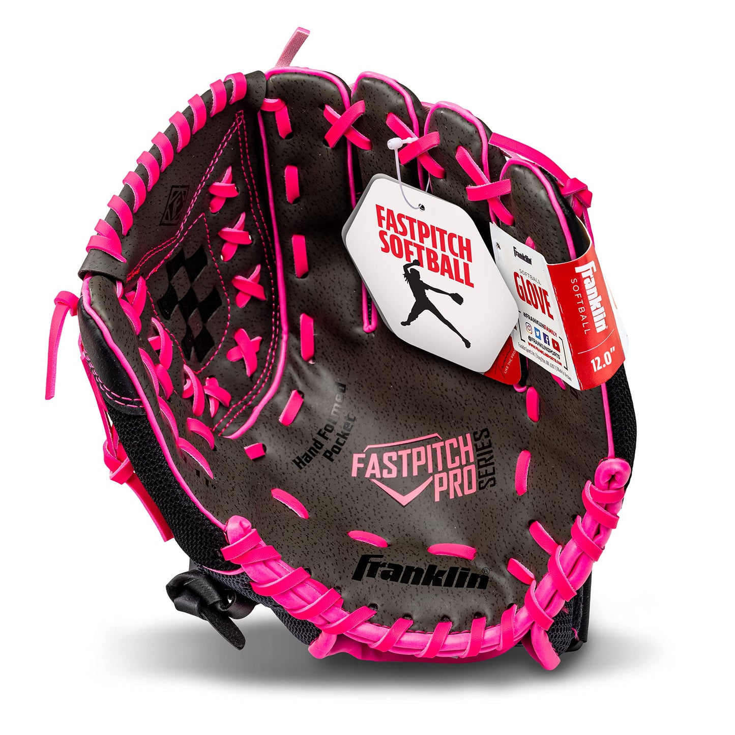 Franklin Sports Softball Glove - Left and Right Handed Softball Fielding Glove - Windmill Fastpitch Pro Series - Adult and Youth Fielding Glove - 12 Inch Right Hand Throw - Pink ๐ All In One Marketplace Canada