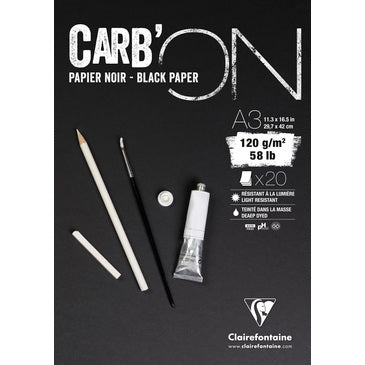 Clairefontaine - Carb'On Black Paper Pad