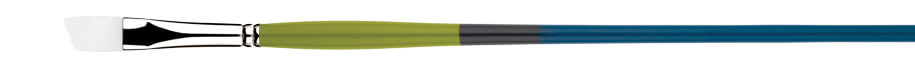 Princeton - Snap! White Taklon - Long Handle - Angle Bright