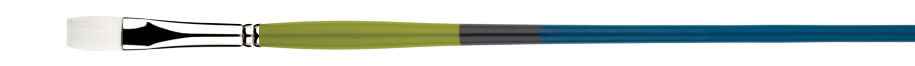 Princeton - Snap! White Taklon - Long Handle - Flat