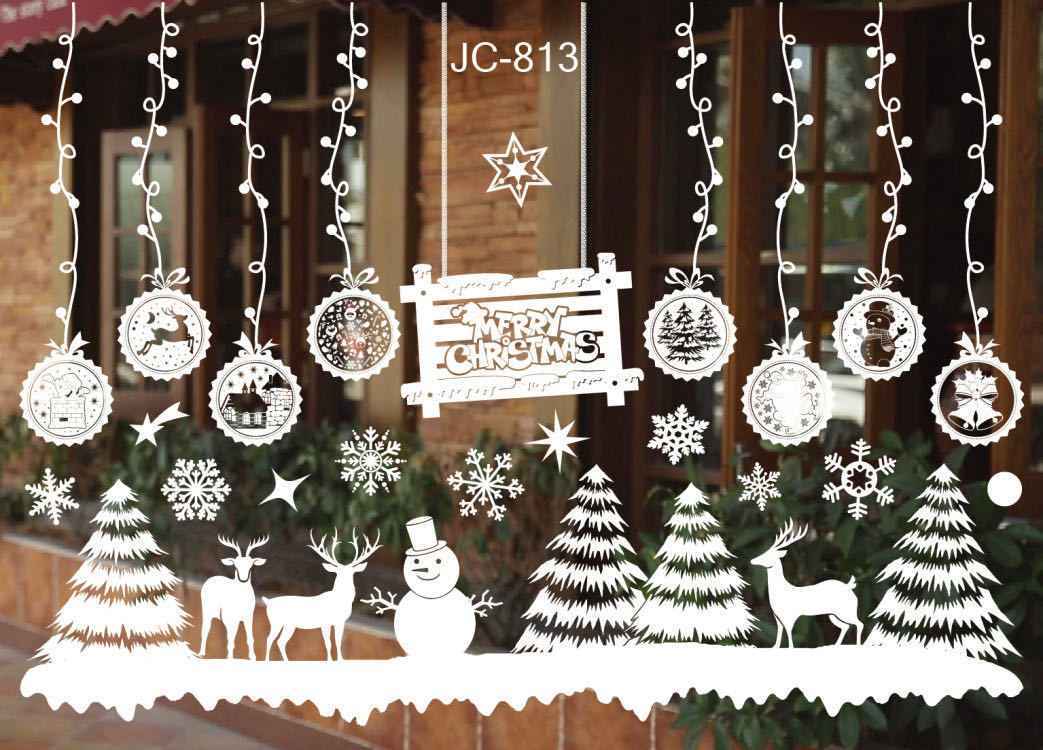 Christmas Window Stickers – Static Cling Holiday Decals, 2 Sheets