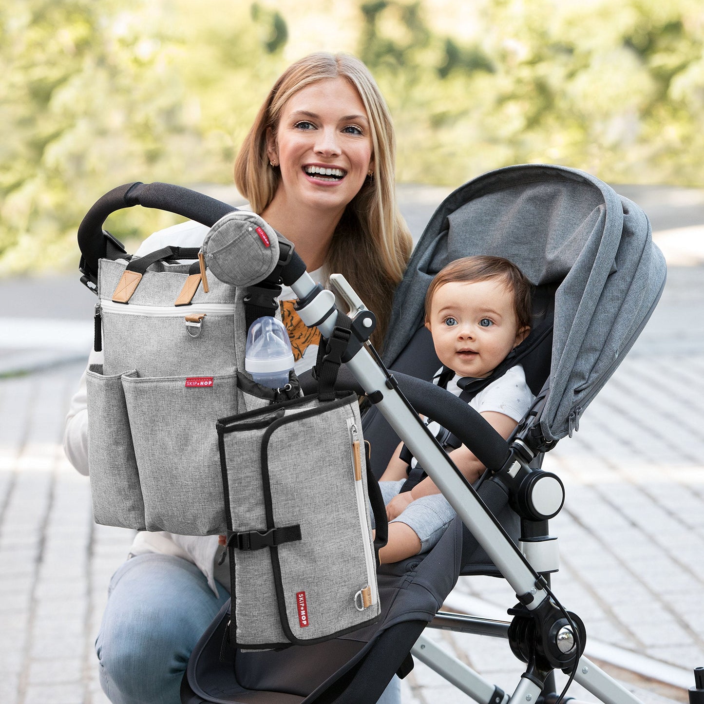 Skip Hop Portable Baby Changing Pad, Pronto, Grey Melange ๐ All In One Marketplace Canada
