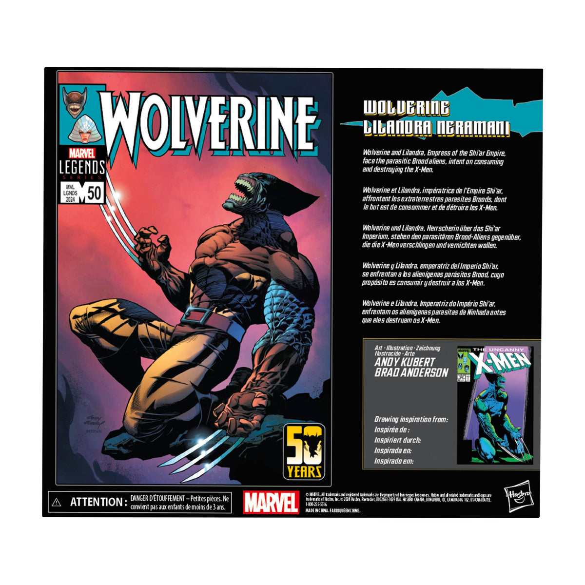 Marvel Legends Series Wolverine and Lilandra Neramani