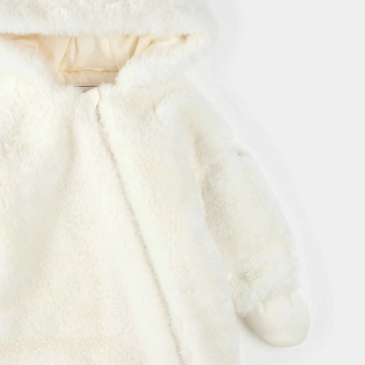Plush Bear Playsuit | Off-White | Petit Lem
