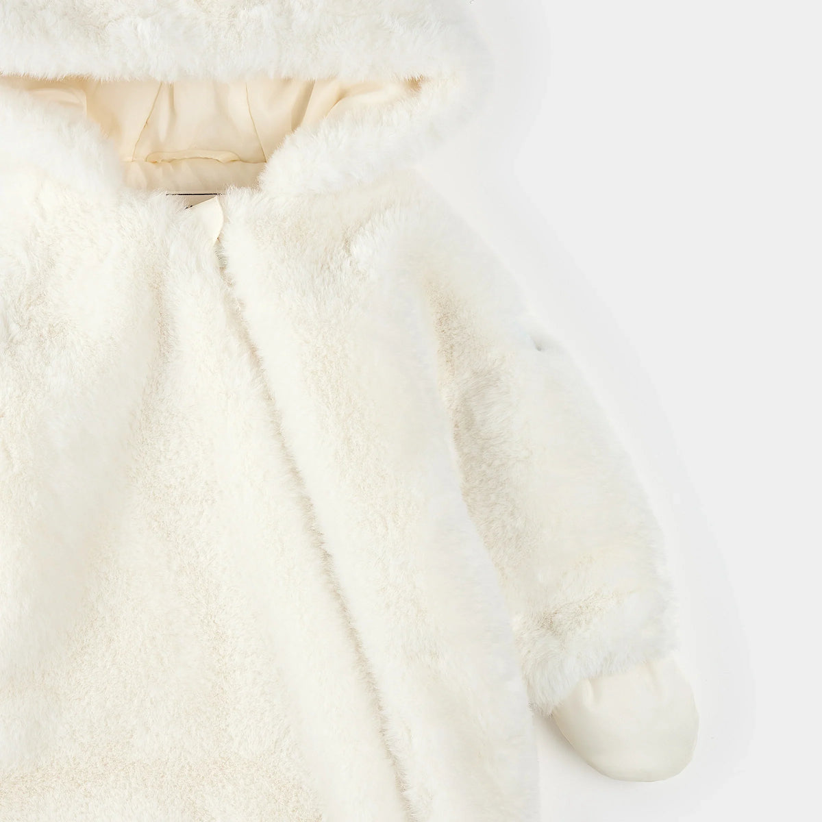 Plush Bear Playsuit | Off-White | Petit Lem