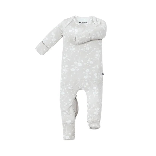 Convertible Footie | günamüna | Magnolia | Gray