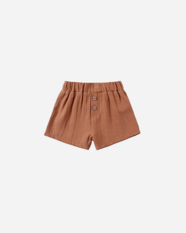 Woven Short | Poppy | Quincy Mae