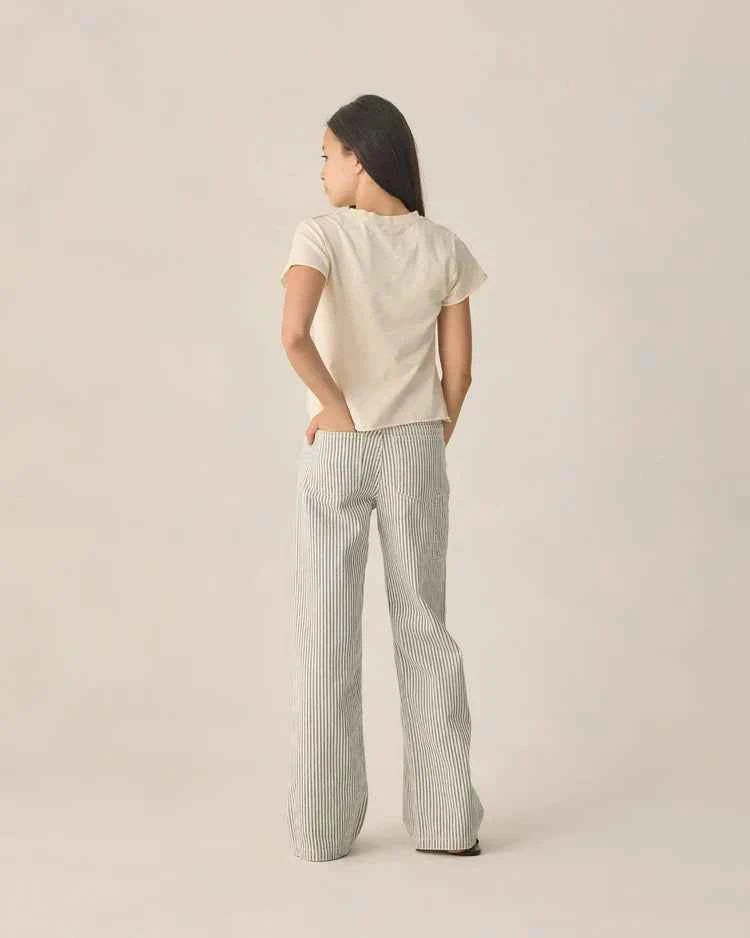 Teen Baggy Wide Leg Pant | Railroad Stripe| Rylee & Cru