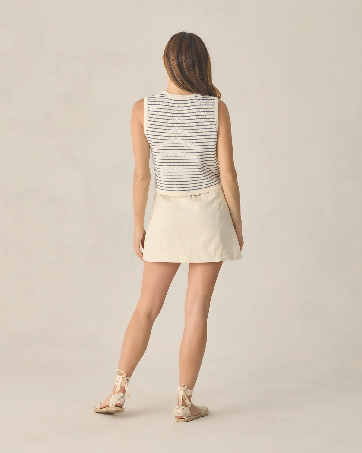 Ladies Denver Mini Skirt | Natural | Rylee & Cru