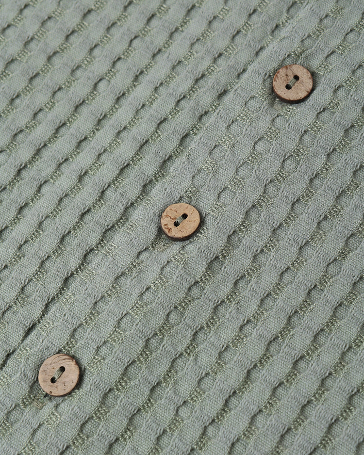 Lapel Collar Shirt | Sea Green | Rylee & Cru
